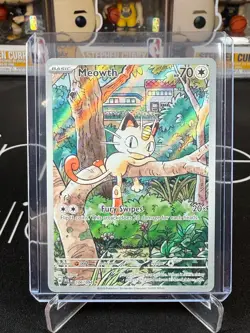 POKEMON TCG ME02: PHANTASMAL FLAMES MEOWTH 106/094 ILLUSTRATION RARE IR CARD NM - Image 1