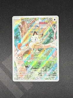POKEMON TCG ME02: PHANTASMAL FLAMES MEOWTH 106/094 ILLUSTRATION RARE IR CARD NM - Image 3