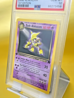 PSA 10 1st Edition DARK ALAKAZAM 1999 GEM MINT! Pokemon Jungle 27 Rare WOTC CARD - Image 2