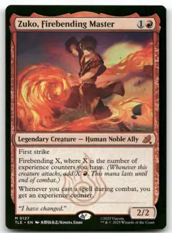 Zuko, Firebending Master MTG Avatar: The Last Airbender: Eternal-Legal 127 M NM - Image 1