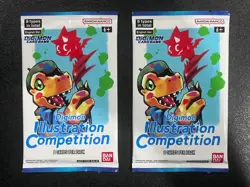 Digimon Card Game Illustration Competition Pack English NEW/SEALED X2 - Image 1