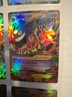 Mega M Gengar EX Holo 121/119 Pokemon XY Phantom Forces & More Fan Art Cards - Image 1
