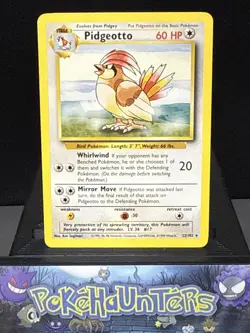 Pokemon Card Pidgeotto 22/102 Rare Base Set WOTC Light Play - Image 1