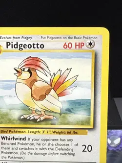 Pokemon Card Pidgeotto 22/102 Rare Base Set WOTC Light Play - Image 2