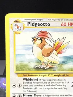 Pokemon Card Pidgeotto 22/102 Rare Base Set WOTC Light Play - Image 3