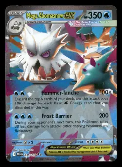 Mega Abomasnow EX 036/132 - Mega Evolution - Double Rare - Pokemon TCG Card NM - Image 1