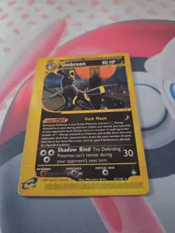 Pokemon TCG 2002 Umbreon Aquapolis 41/147 Non Holo Rare Card regular E-reader - Image 2