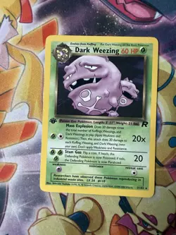 Dark Weezing - 31/82 - Pokemon Team Rocket 1st Edition Rare Card WOTC - Image 1