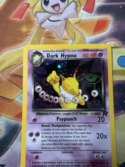 Dark Hypno - 9/82 - Pokemon Team Rocket Unlimited Holo Rare Card WOTC NM- - Image 2