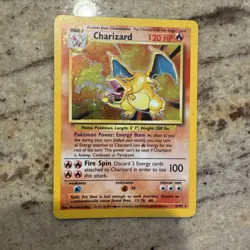 Pokemon Charizard 4/102 Holographic Card 1999. Please Read Description. - Image 4