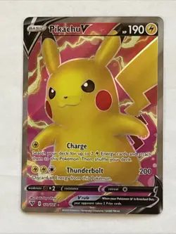 Pikachu V Full Art 170/185 - Vivid Voltage - Near Mint Pokemon Card - Image 1