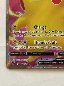 Pikachu V Full Art 170/185 - Vivid Voltage - Near Mint Pokemon Card - Image 5