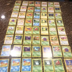 Vintage Bulk Base Cards Pokemon Card Pokemon 56 Cards Near Mint - Image 1