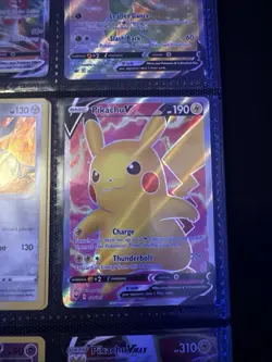 Pikachu V 170/185 Vivid Voltage- NM Ultra Rare Full Art Pokemon Card - Image 4