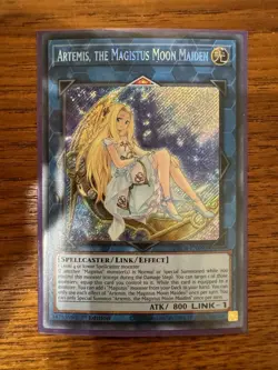 Artemis, the Magistus Moon Maiden (BLCR-EN095) - Secret Rare - English Card - Image 1