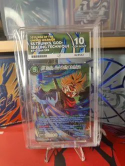 ACE GRADED 10 SS Trunks, God Sealing Technique SPR BT10-044 Dragon Ball Card - Image 1