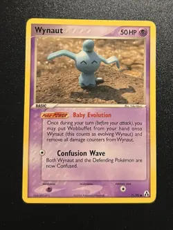 Pokemon Wynaut 71/92 EX Legend Maker Regular Common Basic Psychic 50 HP Card - Image 1