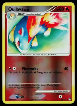 Pokemon Card - Quilava Mysterious Treasures 60/123 Reverse Holo - Image 1