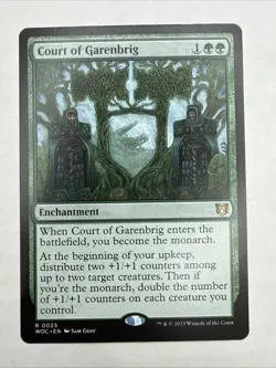 Magic the Gathering Court of Garenbrig Wilds of Eldraine Commander Card - Image 1