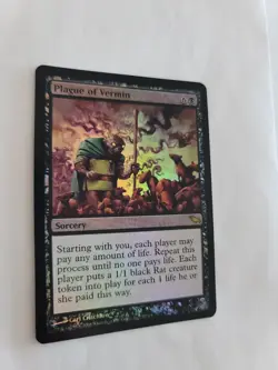 Plague of Vermin FOIL Shadowmoor NM Black Rare MAGIC CARD (ID# 500432) ABUGames - Image 2