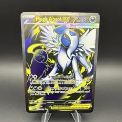 Pokemon TCG Me01: Mega Evolution Holo Card Absol EX 161/132 Ultra Rare - Image 1
