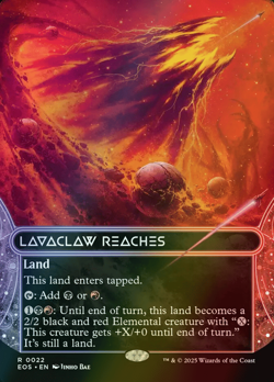 MTG Lavaclaw Reaches Borderless Foil ** Edge of Eternities: Stellar Sights ** En - Image 1
