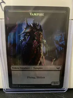 Vampire 007/021 / Blood 017/021 Double Token Innistrad: Crimson Vow Foil MTG - Image 1