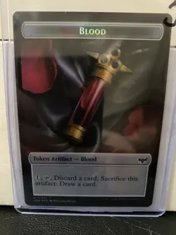 Vampire 007/021 / Blood 017/021 Double Token Innistrad: Crimson Vow Foil MTG - Image 2