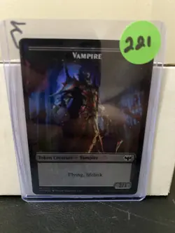 Vampire 007/021 / Blood 017/021 Double Token Innistrad: Crimson Vow Foil MTG - Image 3