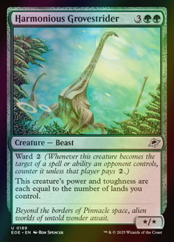 MTG Harmonious Grovestrider Foil ** Edge of Eternities ** English - Image 1