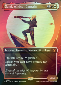 MTG Sami, Wildcat Captain Borderless Foil ** Edge of Eternities ** English - Image 1