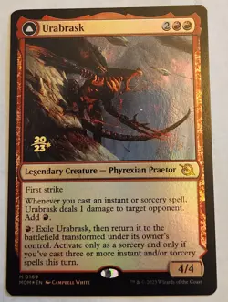 Urabrask / The Great Work MOM #169 Mythic Prerelease Stamped Foil NM+ - Image 1