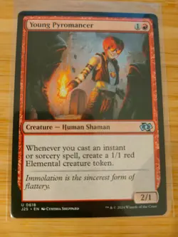 MTG Young Pyromancer 0618 J25 Foundations M/NM Free UK P&P - Image 1