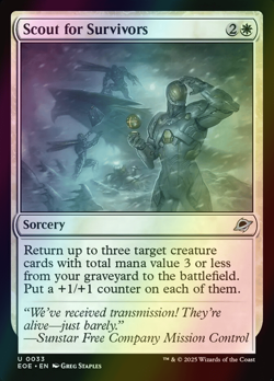 MTG Scout for Survivors Foil ** Edge of Eternities ** English - Image 1