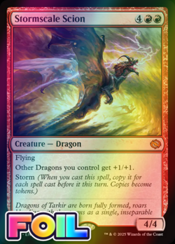 x1 Stormscale Scion TDM MTG 123 FOIL MYTHIC M/NM 1x - Image 1