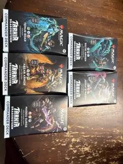 Magic the Gathering TCG: Tarkir Dragonstorm Commander Decks - Set of 5 Decks - Image 1