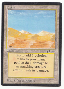 Desert Arabian Nights Mtg MISPRINT (Campfire - Mirage) - Image 1