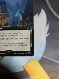 MTG Cover of Darkness #0163 Ext. Art R Universes Beyond: Assassin’s Creed (ACR) - Image 4