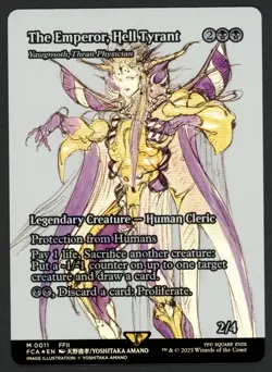 ***FOIL The Emperor, Hell Tyrant Showcase*** MTG Final Fantasy Kid Icarus - Image 1