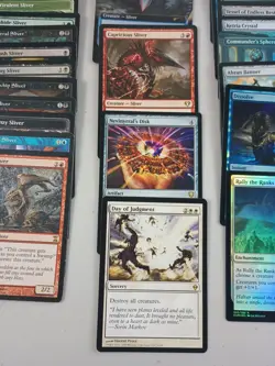 Magic 100 Cmdr Deck Sliver Hivelord 5 Color Indestructibe Board Wipes RTP MTG - Image 4