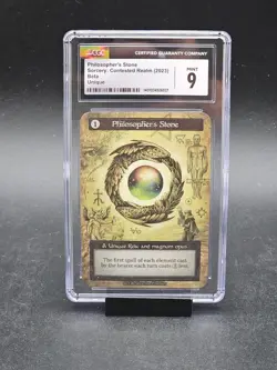 Philosopher's Stone - Beta Unique Sorcery Contested Realm 1st Release. CGC 9.0 - Image 1