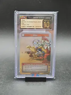 Ji had FOIL, Graded 10, PRISTINE, Beta Unique, CGC, Sorcery Contested Realm - Image 1