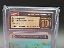 Sorcery: Contested Realm (Alpha), Candlemas Monks (foil), CGC 10 Pristine - Image 2