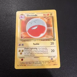 Electrode 18/64 Jungle Set Non Holo Rare Vintage WOTC Pokemon Card 1999 - Image 1
