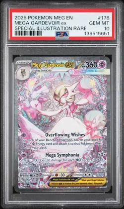 2025 POKEMON MEG EN-MEGA EVOLUTION #178 MEGA GARDEVOIR EX PSA 10 - Image 1
