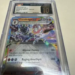 Pokemon Ceruledge ex Holo #36 Surging Sparks 2024 - CGC 10 Pristine - Image 3