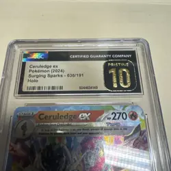 Pokemon Ceruledge ex Holo #36 Surging Sparks 2024 - CGC 10 Pristine - Image 5