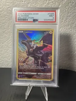 2022 POKEMON SWORD & SHIELD BRILLIANT STARS #TG05 FULL ART/ZEKROM PSA 9 - Image 1