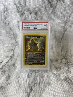 Pokemon 2002 Shining Tyranitar 113105 Neo Destiny PSA 9 Mint Wavy G2U - Image 1