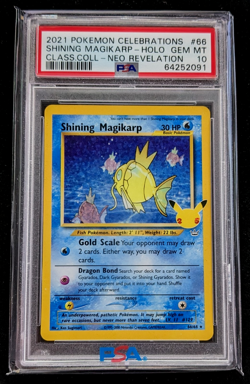 2021 Pokemon Celebrations Shining Magikarp Gem Mint PSA 10 (2X) Sequential #'s - Image 4